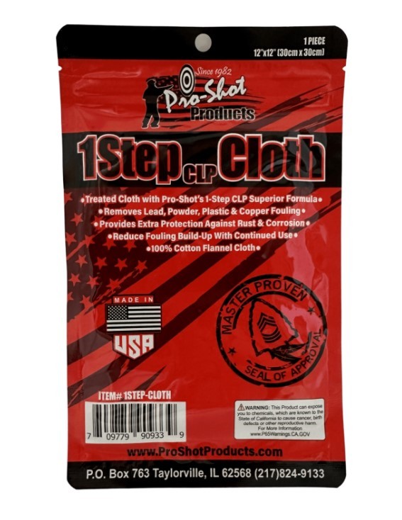 PROSHOT 1 STEP CLP CLOTH 12X12 TREATED CLOTH 1STEP-CLOTH - Taurus Savings